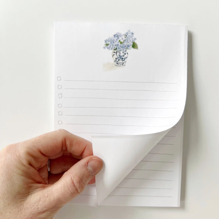 Hydrangea Bouquet Checklist Notepad