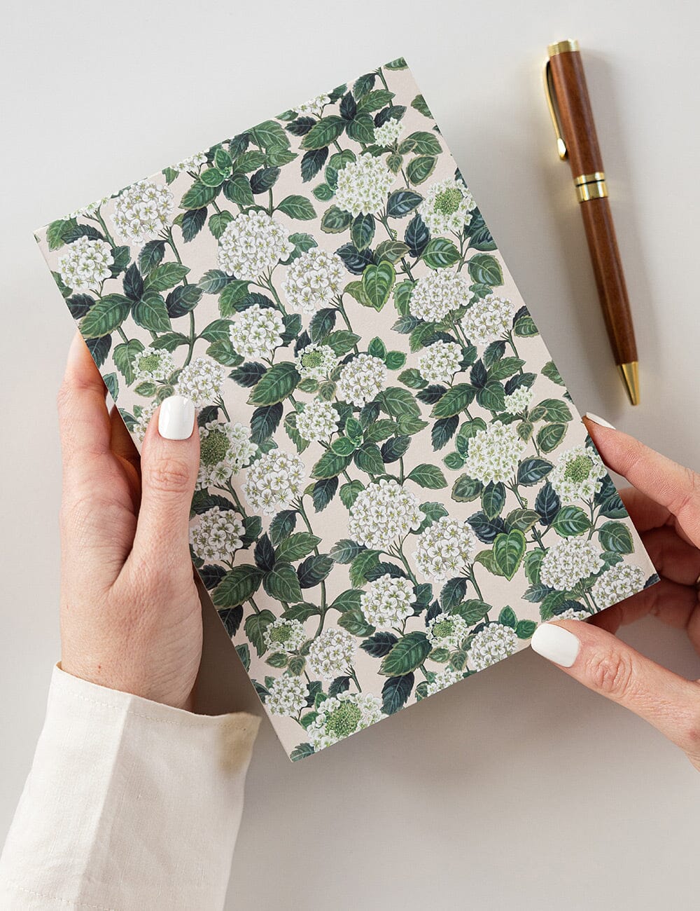 Bespoke Notepad Jotter: Hydrangea