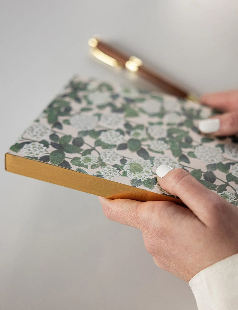 Bespoke Notepad Jotter: Hydrangea