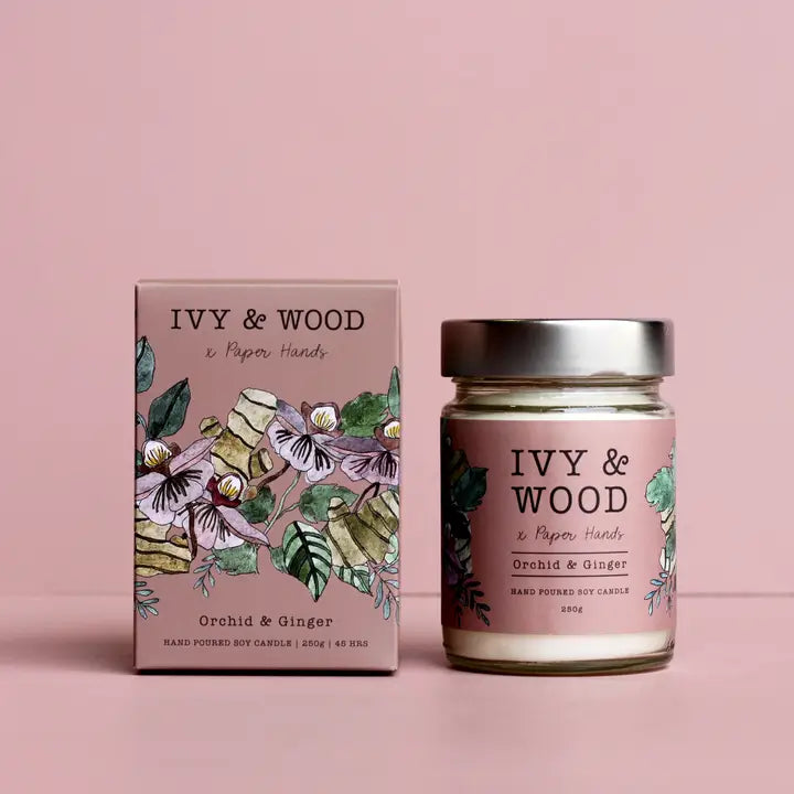 Ivy & Wood Candle: Orchid & Ginger