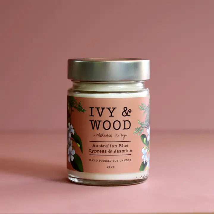 Ivy & Wood Candle: Australian Blue Cypress & Jasmine