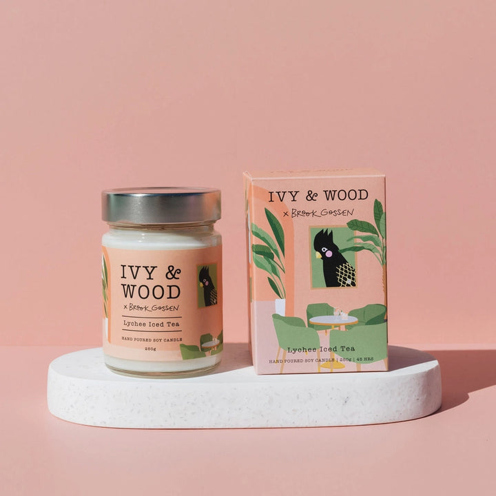 Ivy & Wood Candle: Lychee Iced Tea