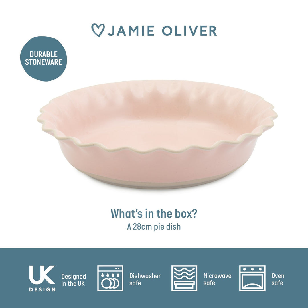 Big Love Pink Proper Pie Dish 28x6cm