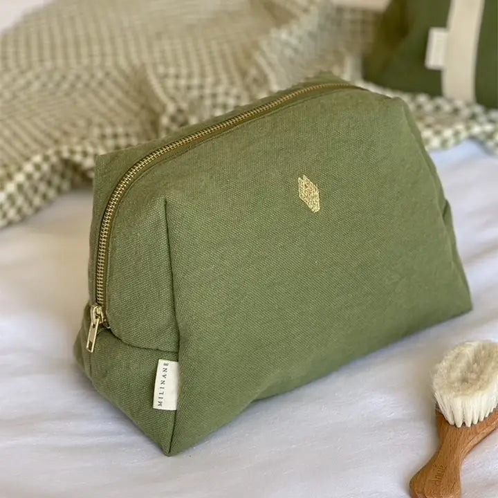 Jade Beauty Bag: Olive