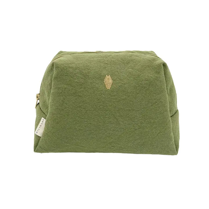 Jade Beauty Bag: Olive