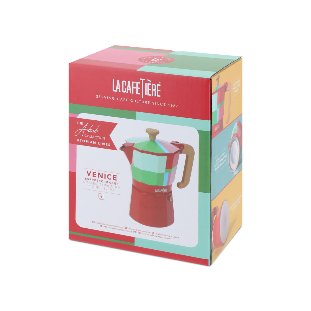 Lacafétèrè coffee maker packaging on a white background