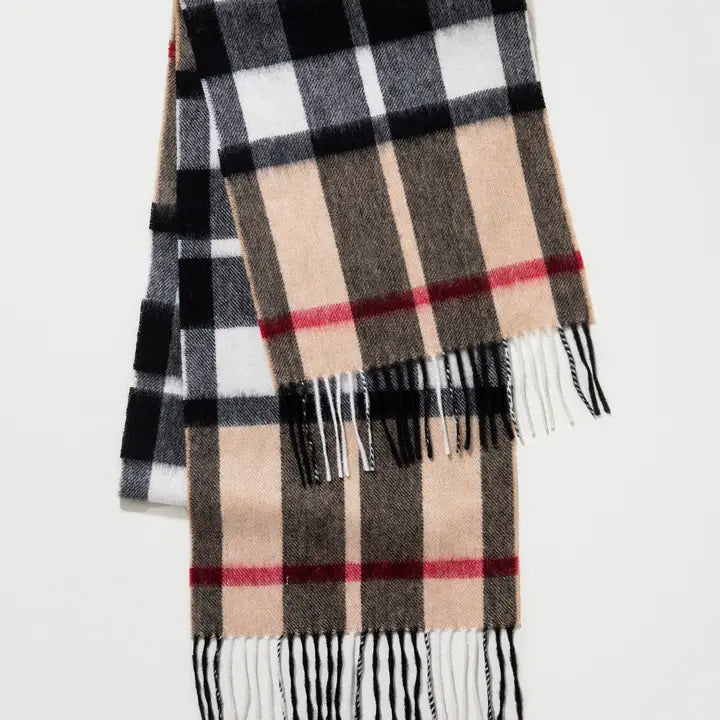 Lambswool Scarf - Exploded Camel Thompson