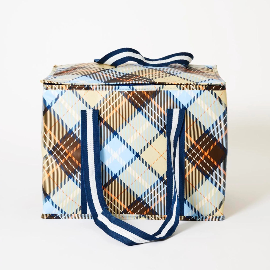 Large Insulated Tote: Country Plaid