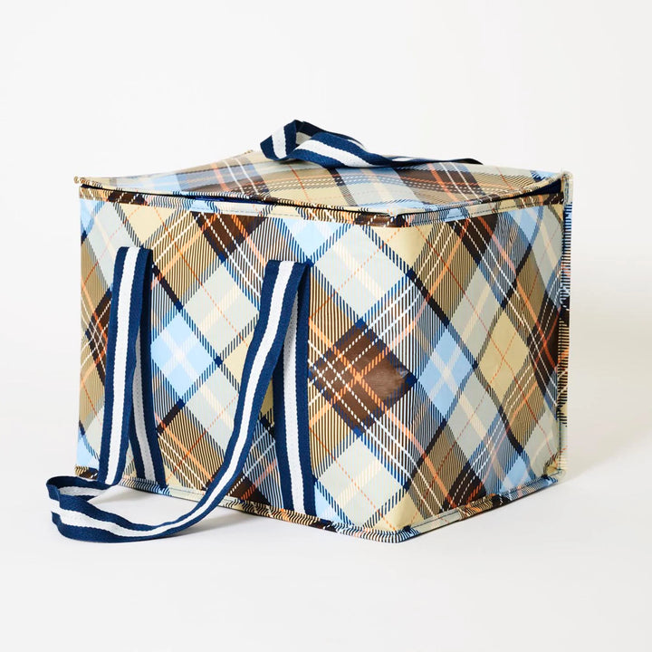 Large Insulated Tote: Country Plaid