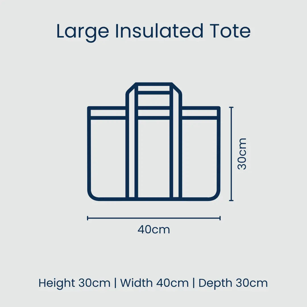 Large Insulated Tote: Posy