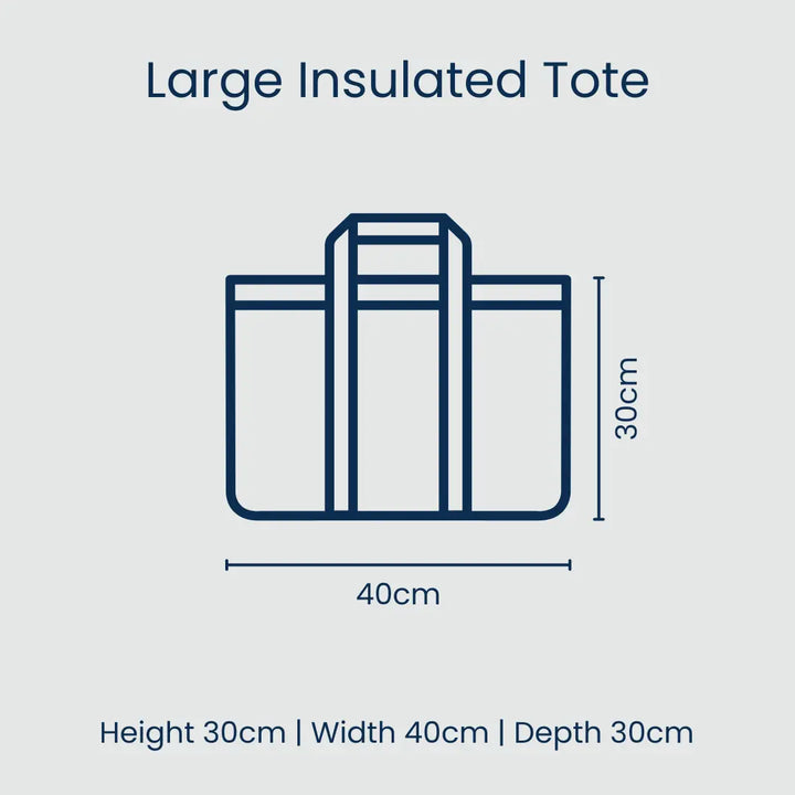 Large Insulated Tote: Posy