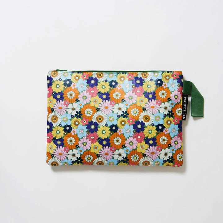 Large Zip Pouch: Posy