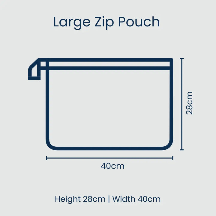 Large Zip Pouch: Posy