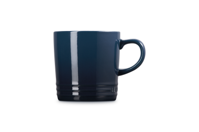 Navy blue mug on a white background