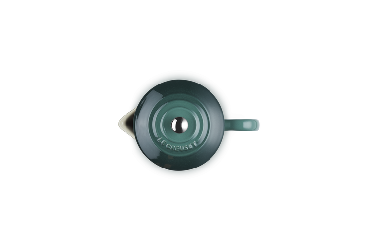 Green coffee press a white background