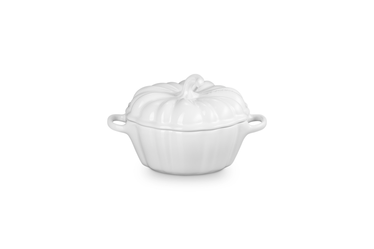 Le Creuset Pumpkin Cocotte 350ml: White