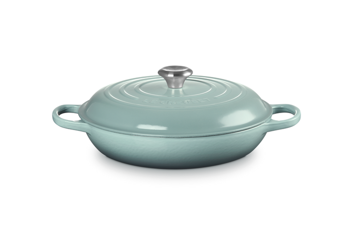 Le Creuset Shallow Casserole 30cm: Sea Salt