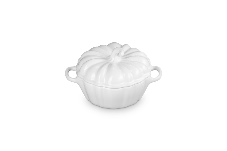 Le Creuset Pumpkin Cocotte 350ml: White