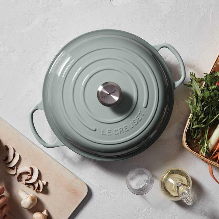 Le Creuset Shallow Casserole 30cm: Sea Salt