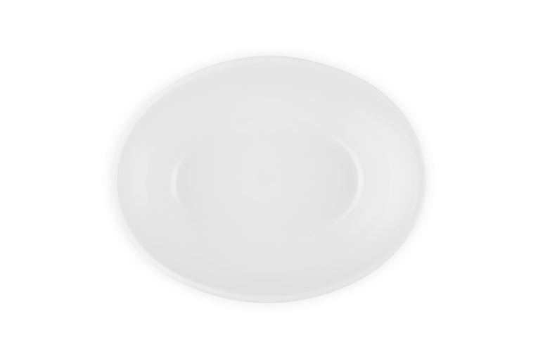 Le Creuset Oval Serving Bowl: White