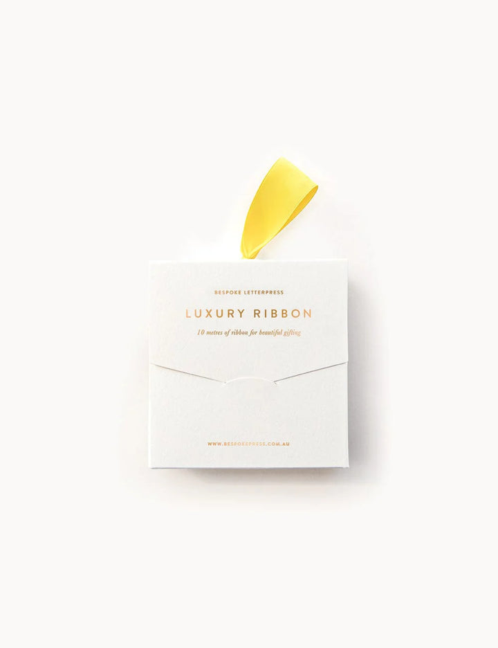 Bespoke Lemon Satin Ribbon 10m