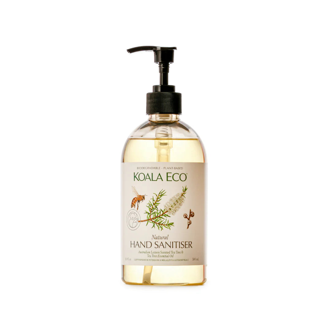 Koala Eco natural hand sanitizer bottle on a white background