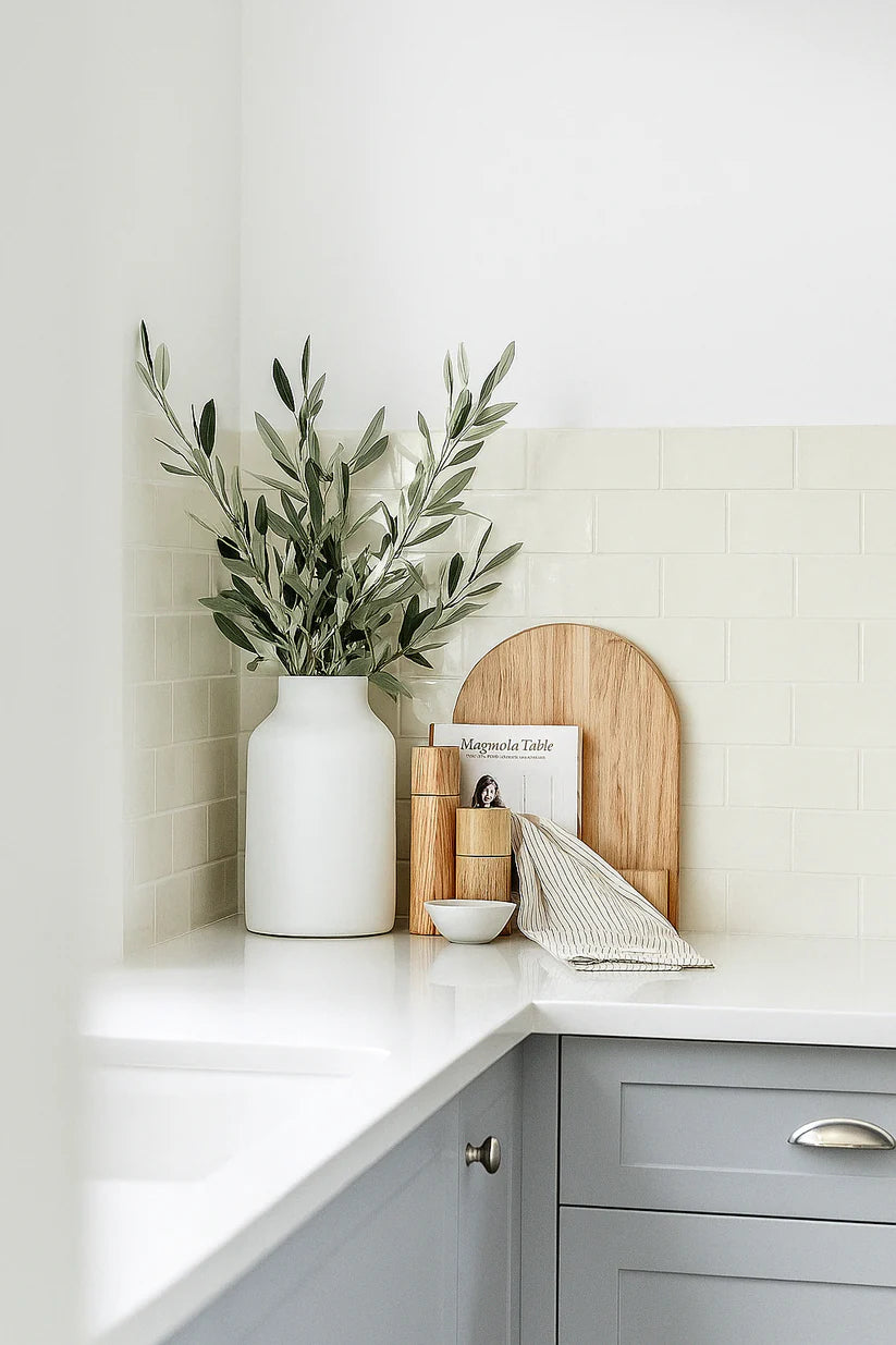 Mama & Tochter Pure French Linen Tea Towel: Pinstripe