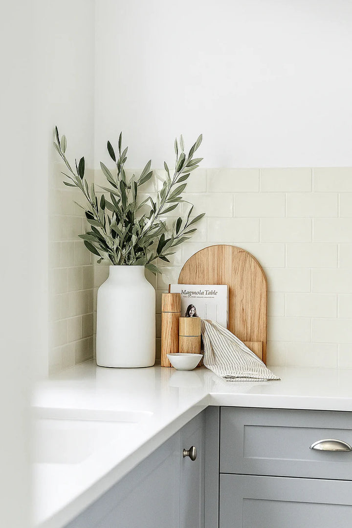 Mama & Tochter Pure French Linen Tea Towel: Pinstripe