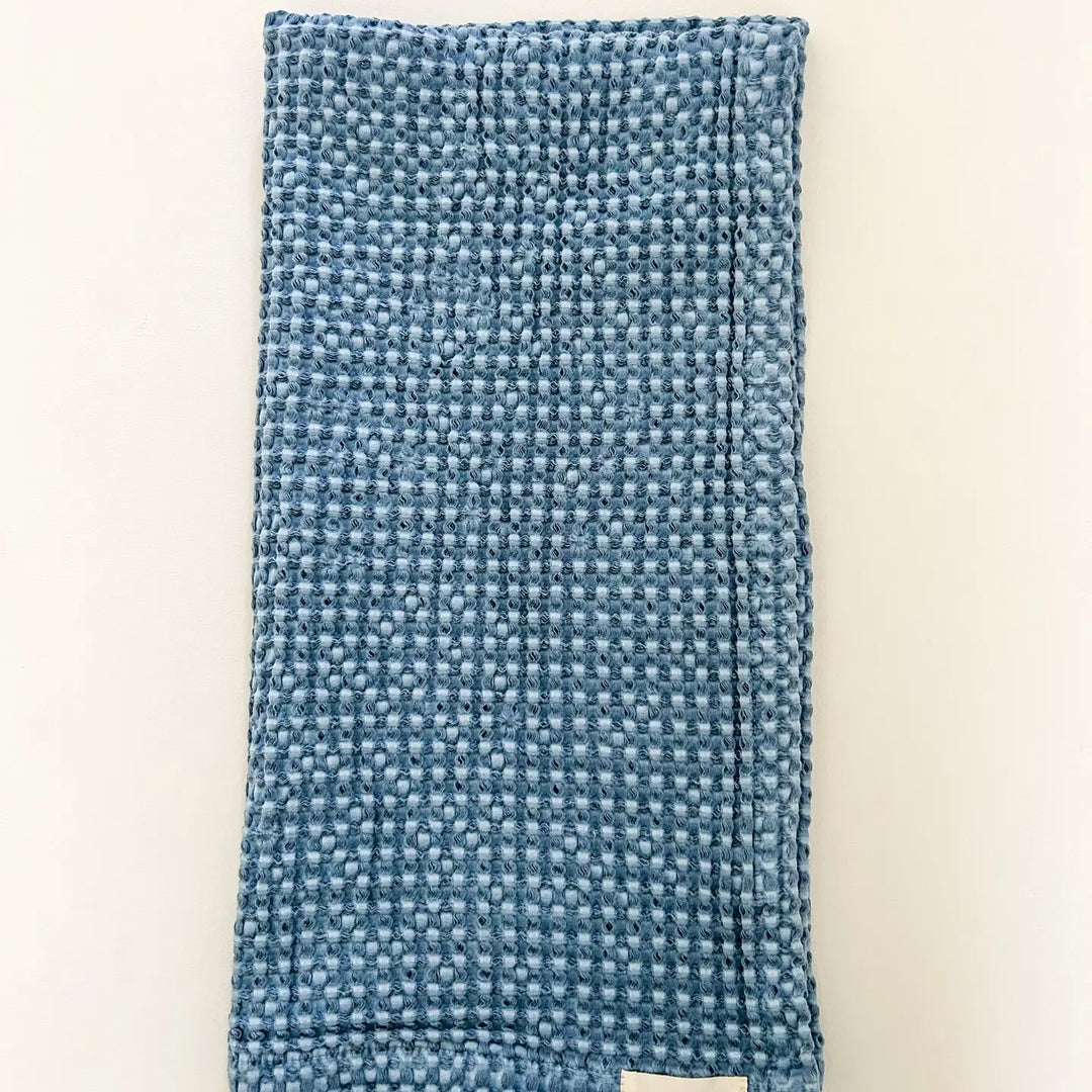 Mama & Tochter Waffle Tea Towel: Blue