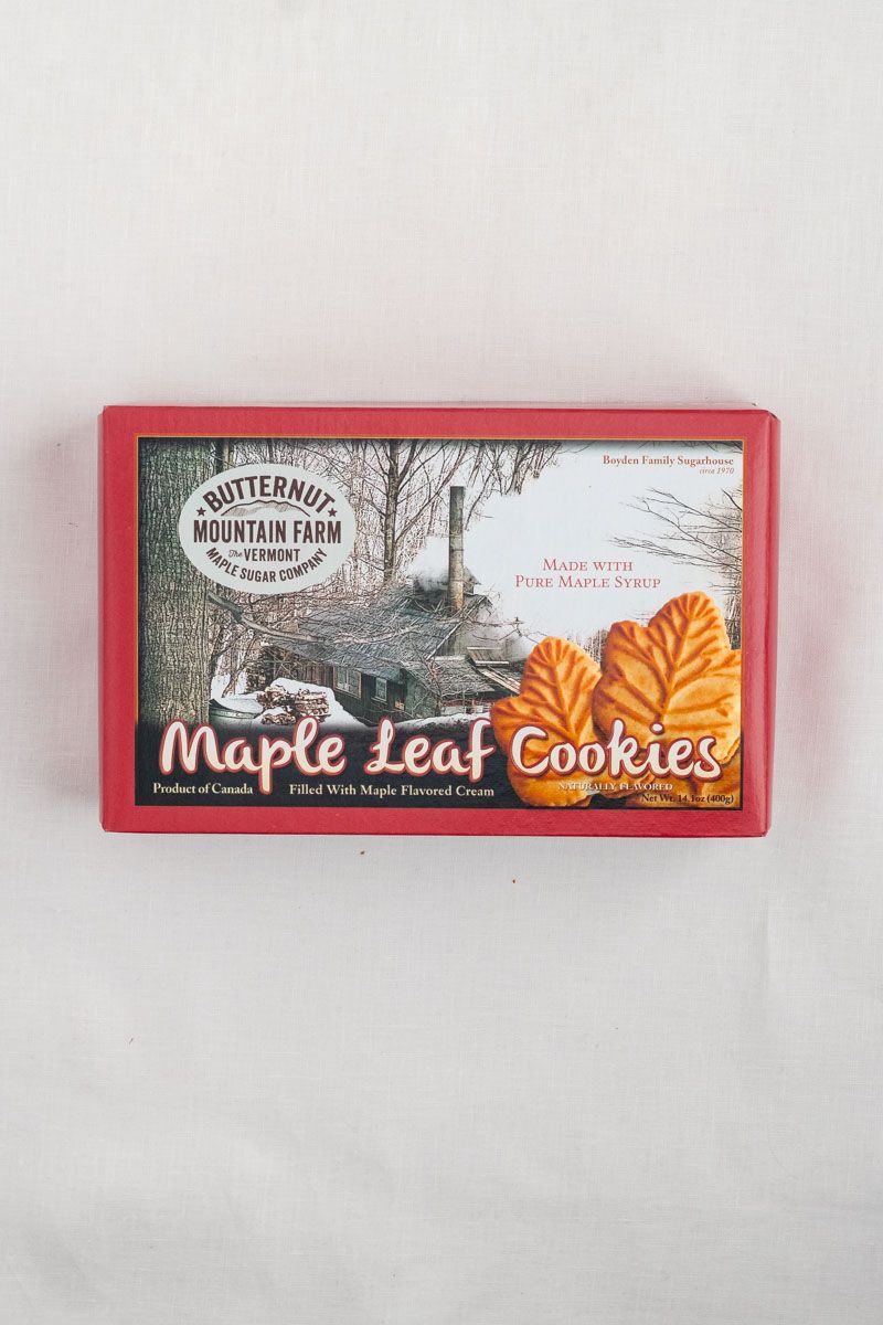 Maple Leaf Cream Cookies