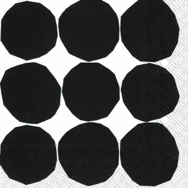 Marimekko Kivet Black White Napkins