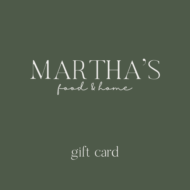 Martha's Food and Home Online ONLY Gift E-Card