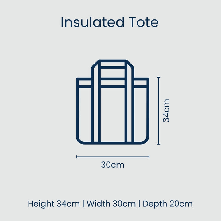 Dimensions of insulated tote