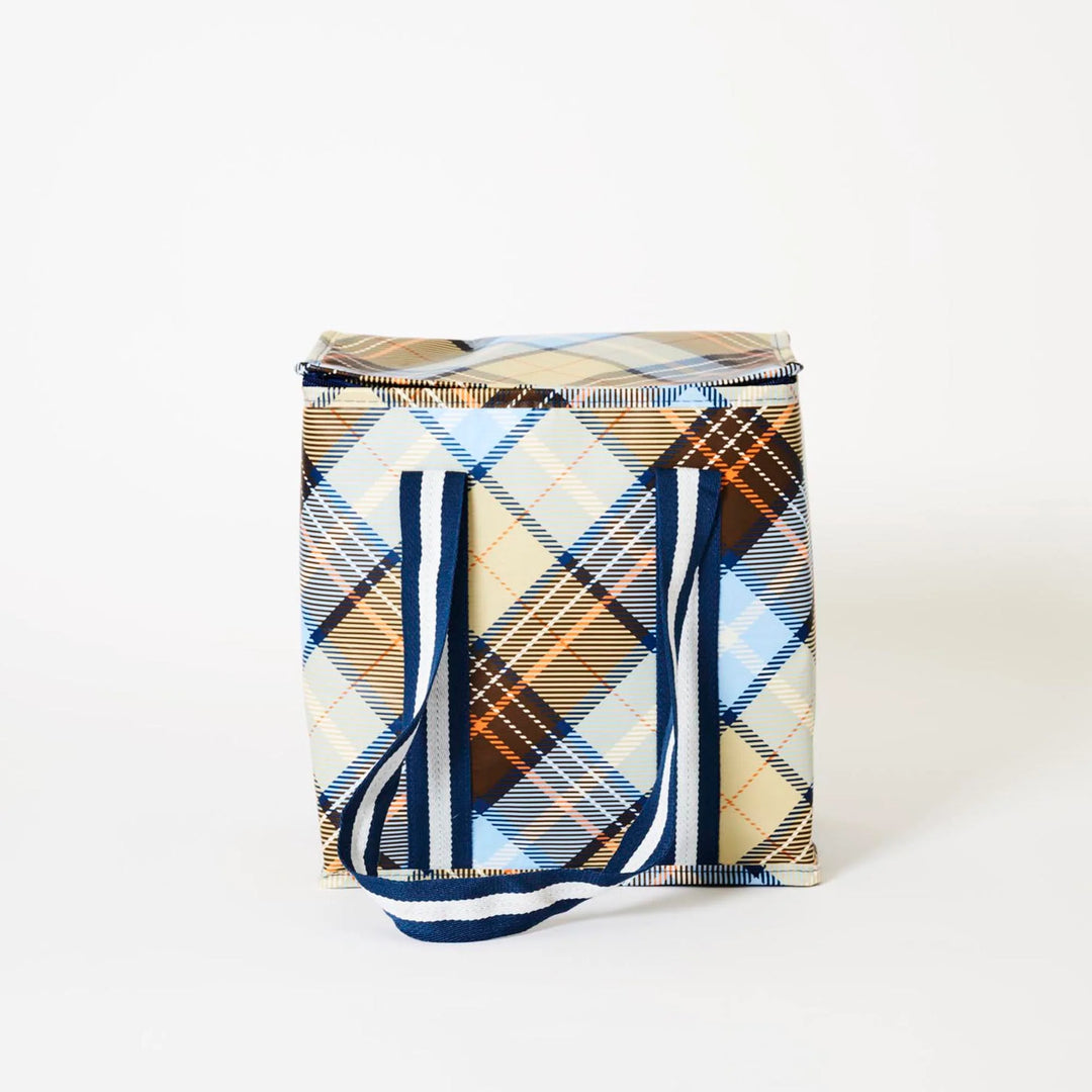 Medium Insulated Tote: Country Plaid