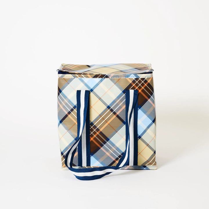 Medium Insulated Tote: Country Plaid