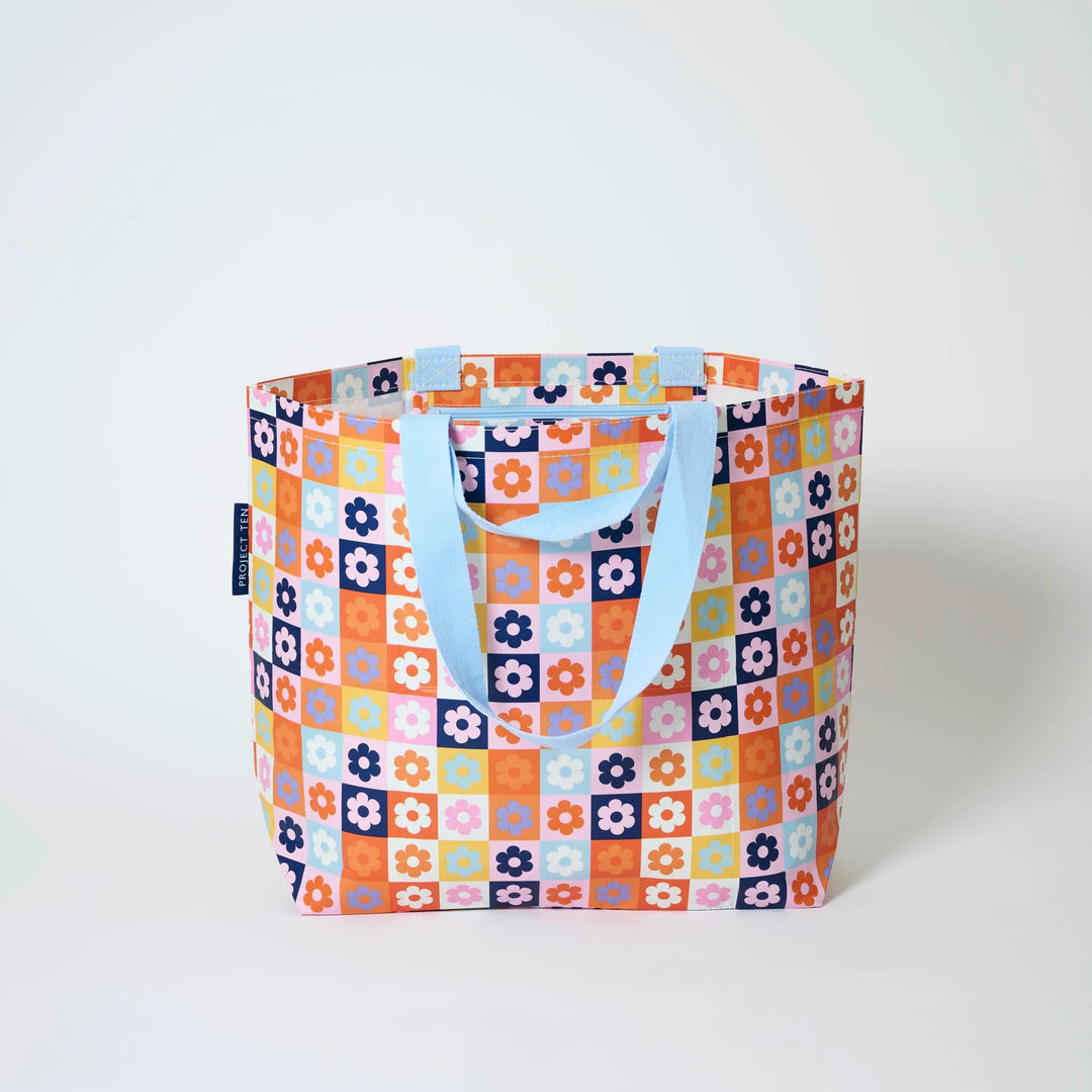 Medium Tote: Square Garden