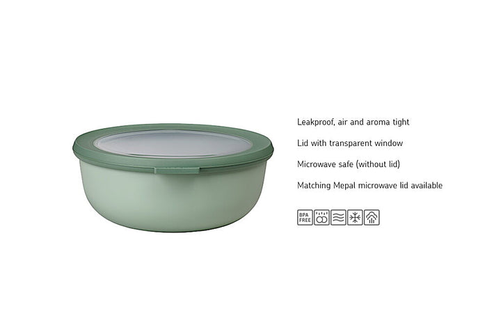 Mepal Round Storage Container 750ml: White