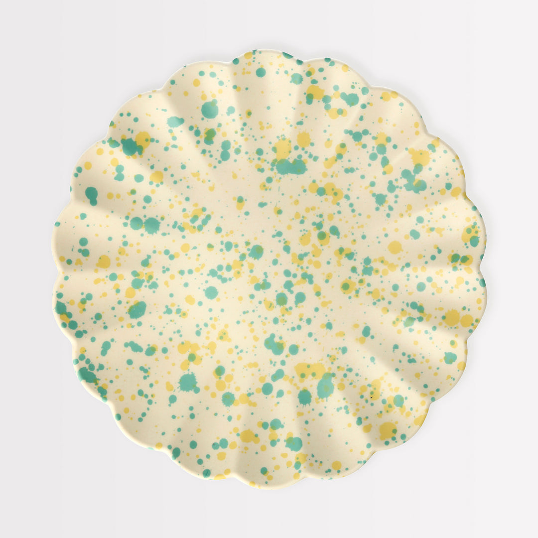 Meri Meri - Large Speckled Bamboo Plates 6pk