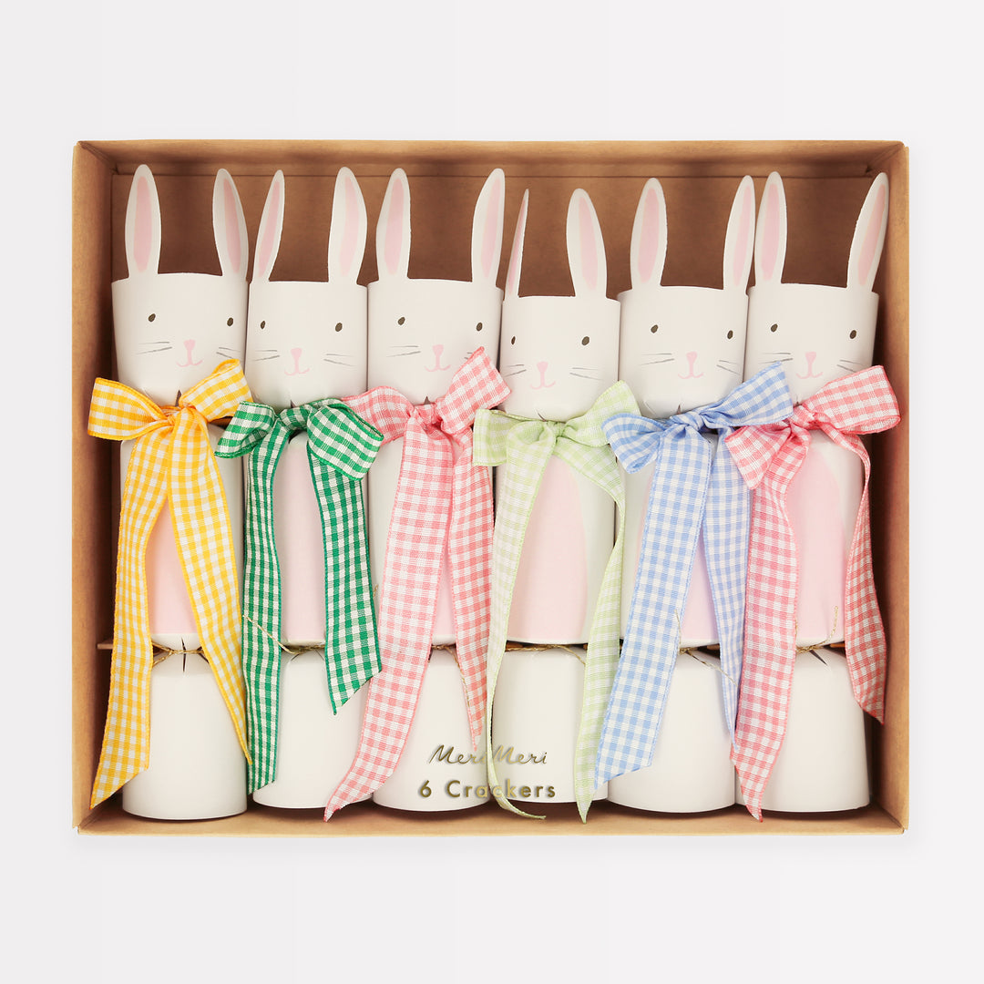 Meri Meri - Gingham Bow Bunny Crackers