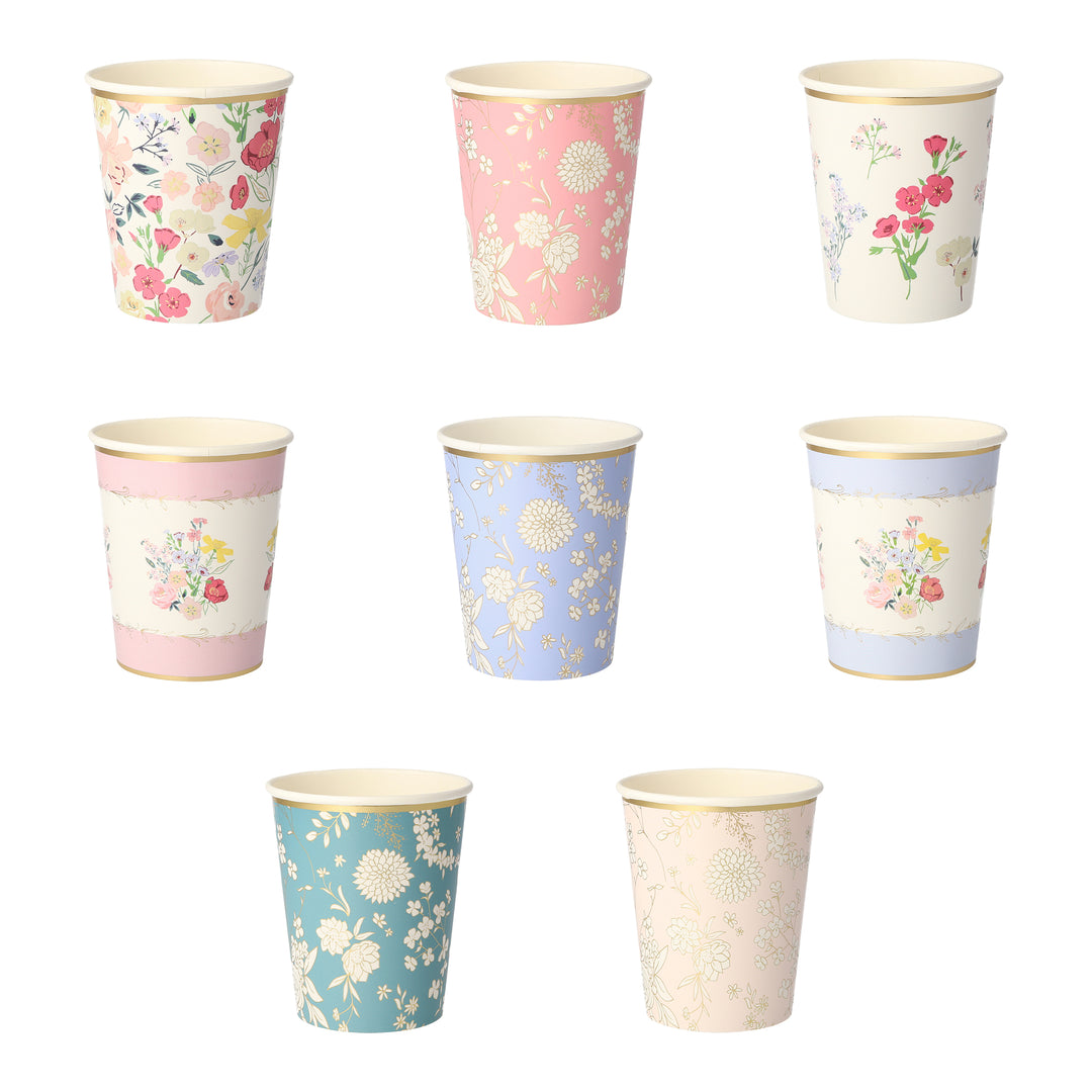 Meri Meri - English Garden Party Cups 8pk