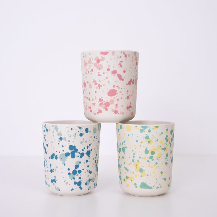 Meri Meri - Speckled Bamboo Cups 6pk