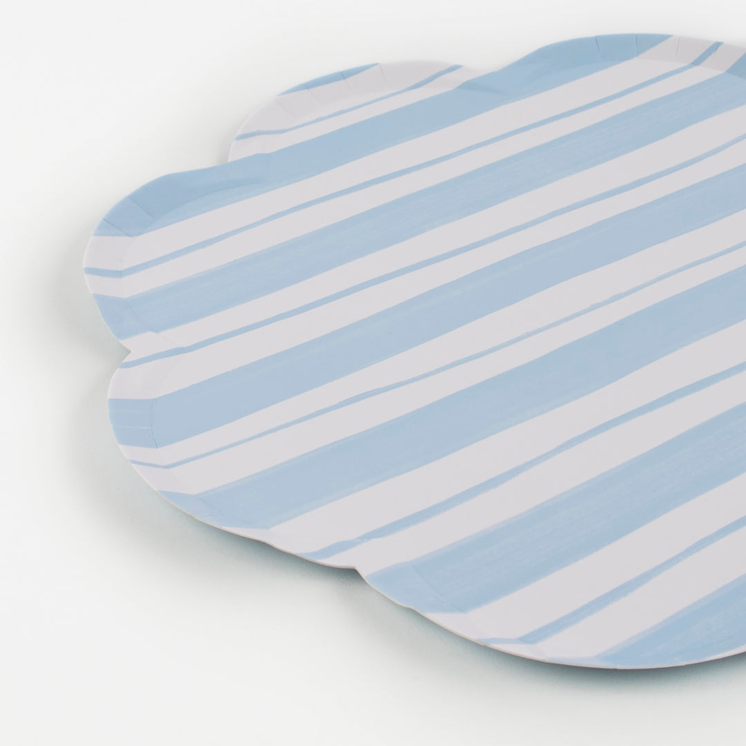 Meri Meri - Ticking Stripe Dinner Plates 8pk