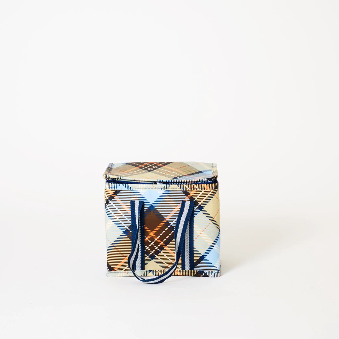 Mini Insulated Tote: Country Plaid