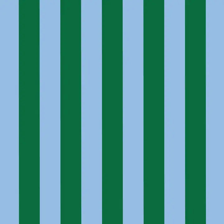 Pattern of vertical green and blue stripes on a striped background