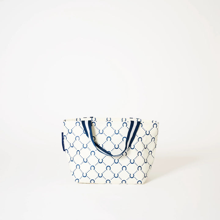 Mini Tote: Navy Horseshoe