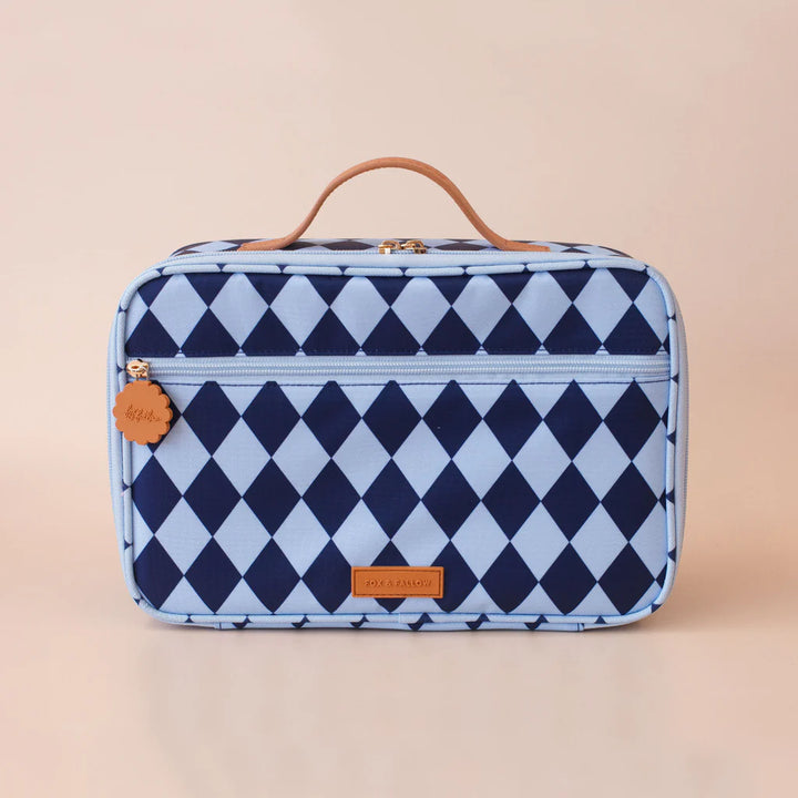 Fox & Fallow Navy Diamonds Large Lunch Bag *COMING SOON*