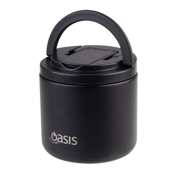 Oasis Insulated Food Flask: Black