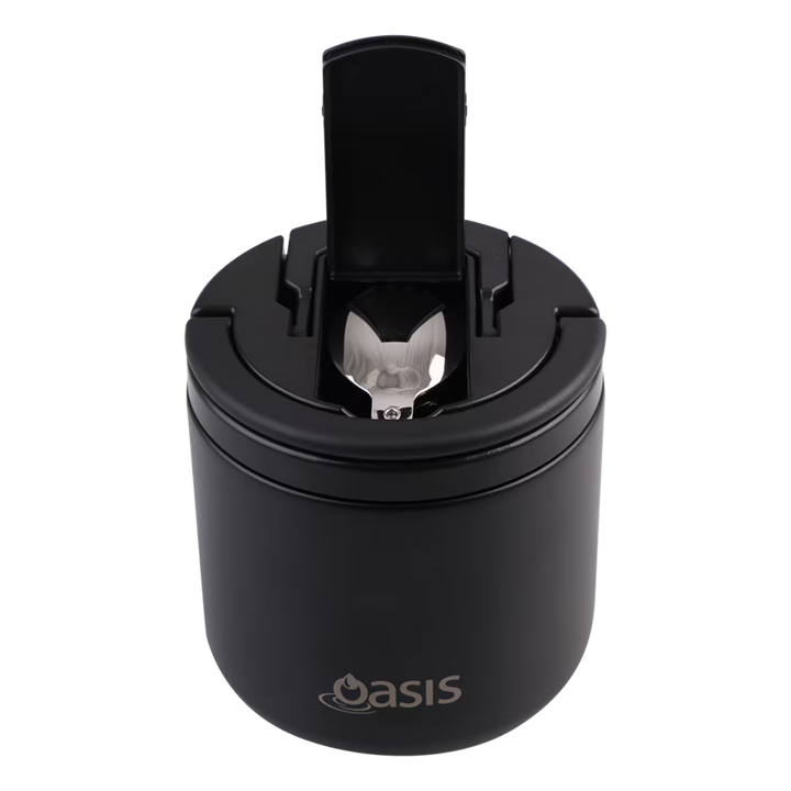 Oasis Insulated Food Flask: Black