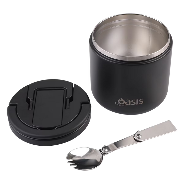 Oasis Insulated Food Flask: Black