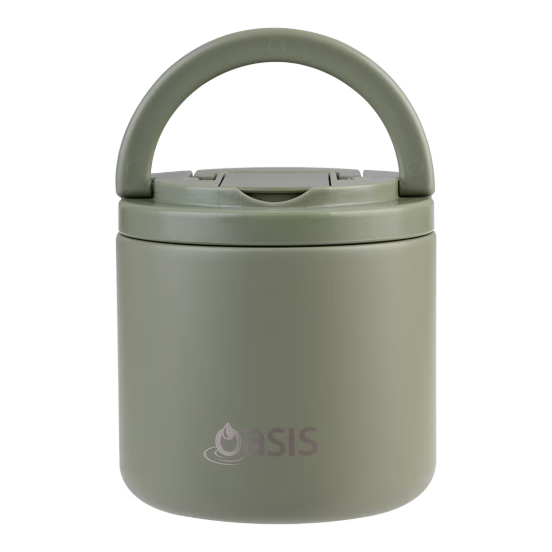 Oasis Insulated Food Flask: Olive Green